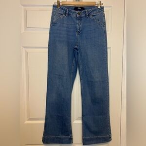 Boden Women's Blue Jeans The Windsor Wide Leg US 6P UK 10P